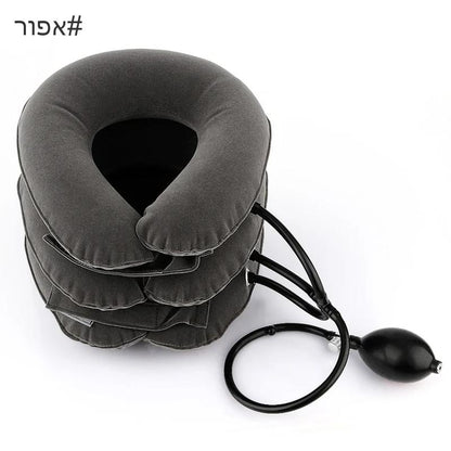 NeckComforter™  כרית מתנפחת לצוואר המסייעת בהקלה בכאבים ומותחת שרירים תפוסים -  מבית סולושן