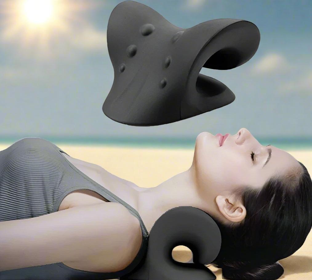 Cervical Spine Stretch Neck Shoulder Relaxer Cervical Muscle Relaxation Traction Device Shoulder Massage Pillow Spine Correction